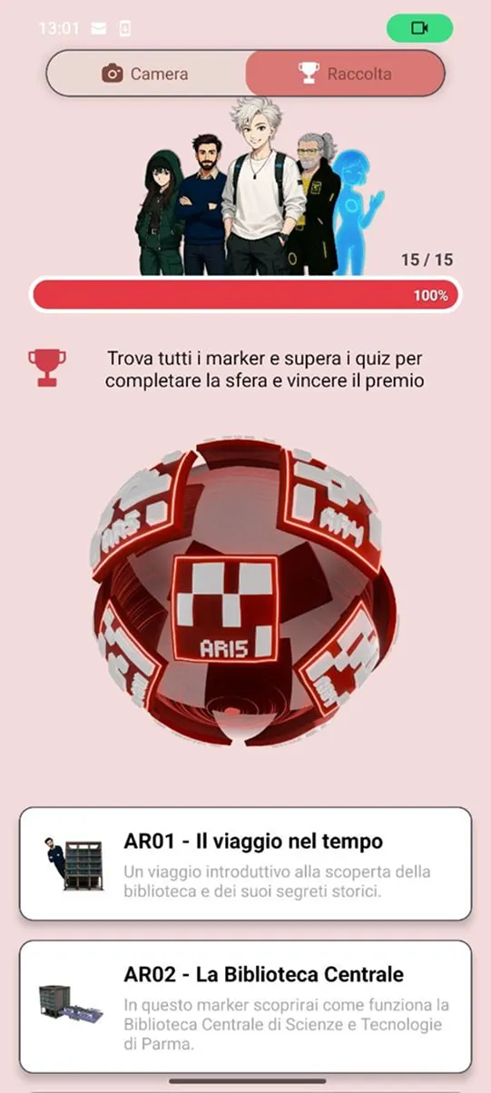 Biblio + | University of Parma Central Library in Augmented Reality — image 18 of 28
